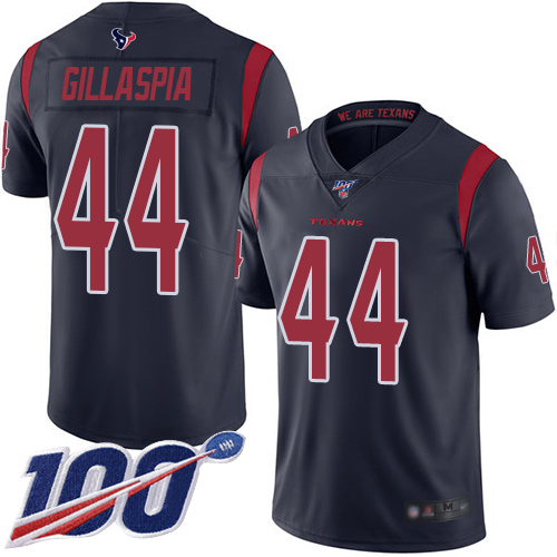 Houston Texans Limited Navy Blue Men Cullen Gillaspia Jersey NFL Football #44 100th Season Rush Vapor Untouchable